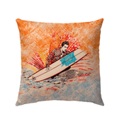 Beachside Serenity Outdoor Pillow Find Calm By The Coast - Beyond T-shirts
